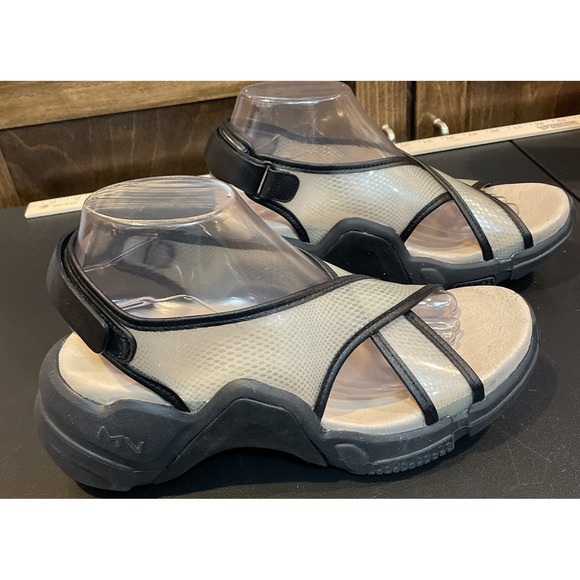 Mark Nason Skechers Transformer Chunky Criss Cross Strap Thick Sole Sandal 8.5 - Picture 2 of 8